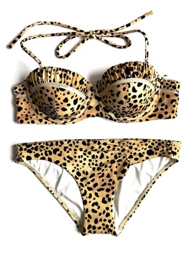 Купальник Victoria's Secret Leopard бандо, 75B+S