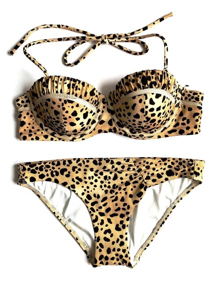 Купальник Victoria's Secret Leopard бандо
