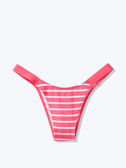 Трусики Victoria's Secret Pink Stripe бразільяни бавовняні