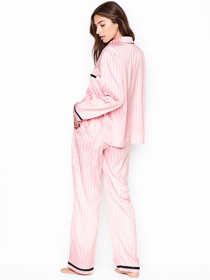 Пижама Victoria’s Secret Pink Stripe сатиновая, S