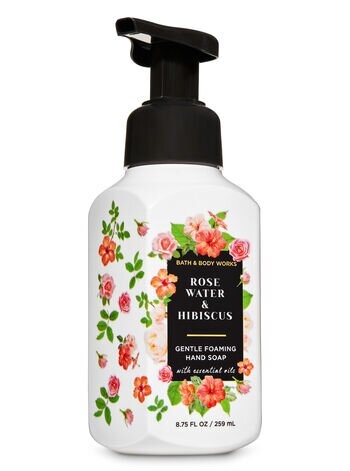 Жидкое мыло для рук BBW Foaming Hand Soap Rose Water & Hibiscus