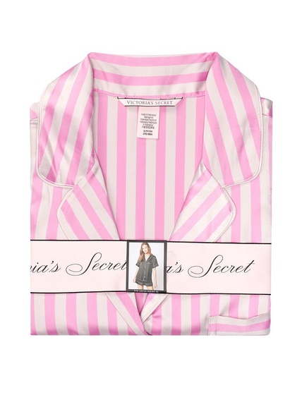 Пижама Victoria’s Secret Pink/Lilac сатиновая, L