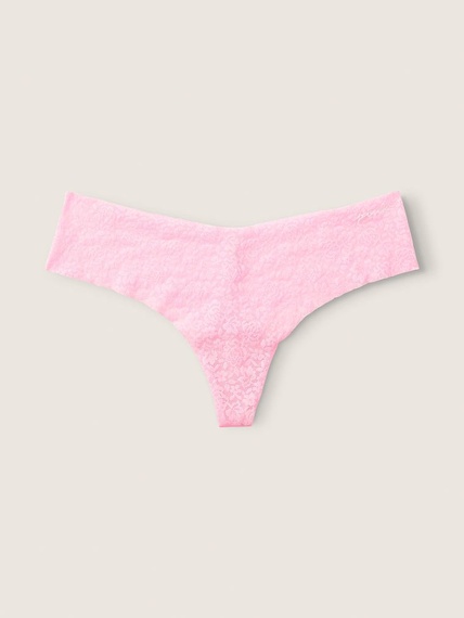 Трусики Victoria's Secret Pink стринги мереживні безшовні