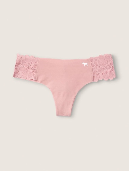 Трусики Victoria's Secret Pink Lace стринги бесшовные